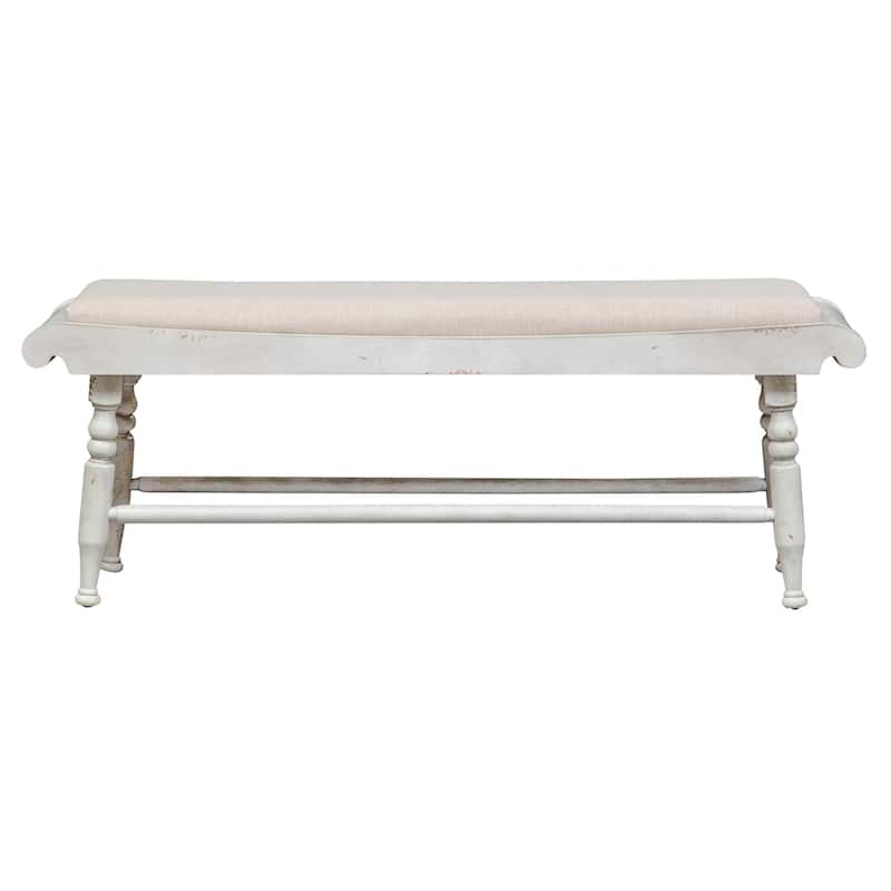 Whitney Antique Linen & Weathered Gray 6 Piece Trestle Table Set