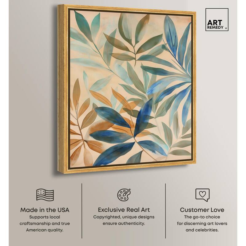 Leaf Labyrinth I Canvas by Art Remedy