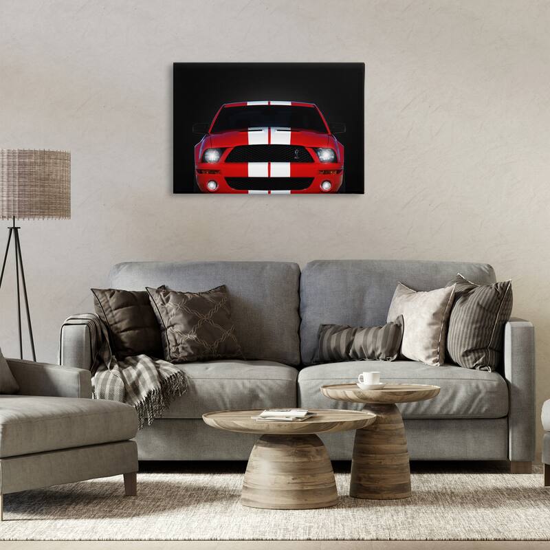 Stupell Iconic Red Sports Car Canvas Wall Art Design By Mark Rogan