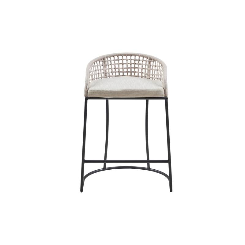 Madison Park Carmel Woven Counter Stool 25"
