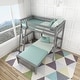 preview thumbnail 8 of 22, Max and Lily L Shaped Twin over Twin Bunk Bed