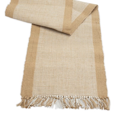 Woven Jute Rectangular Table Runner - 79.5"