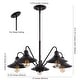 preview thumbnail 14 of 13, Cole 27" 5-Light Metal Farmhouse Industrial LED Chandelier, Oil Rubbed Bronze by JONATHAN Y