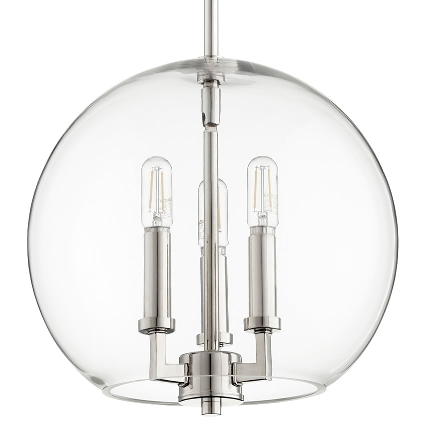 Quorum International Globe Pendant 3 Light 12" Wide Pendant