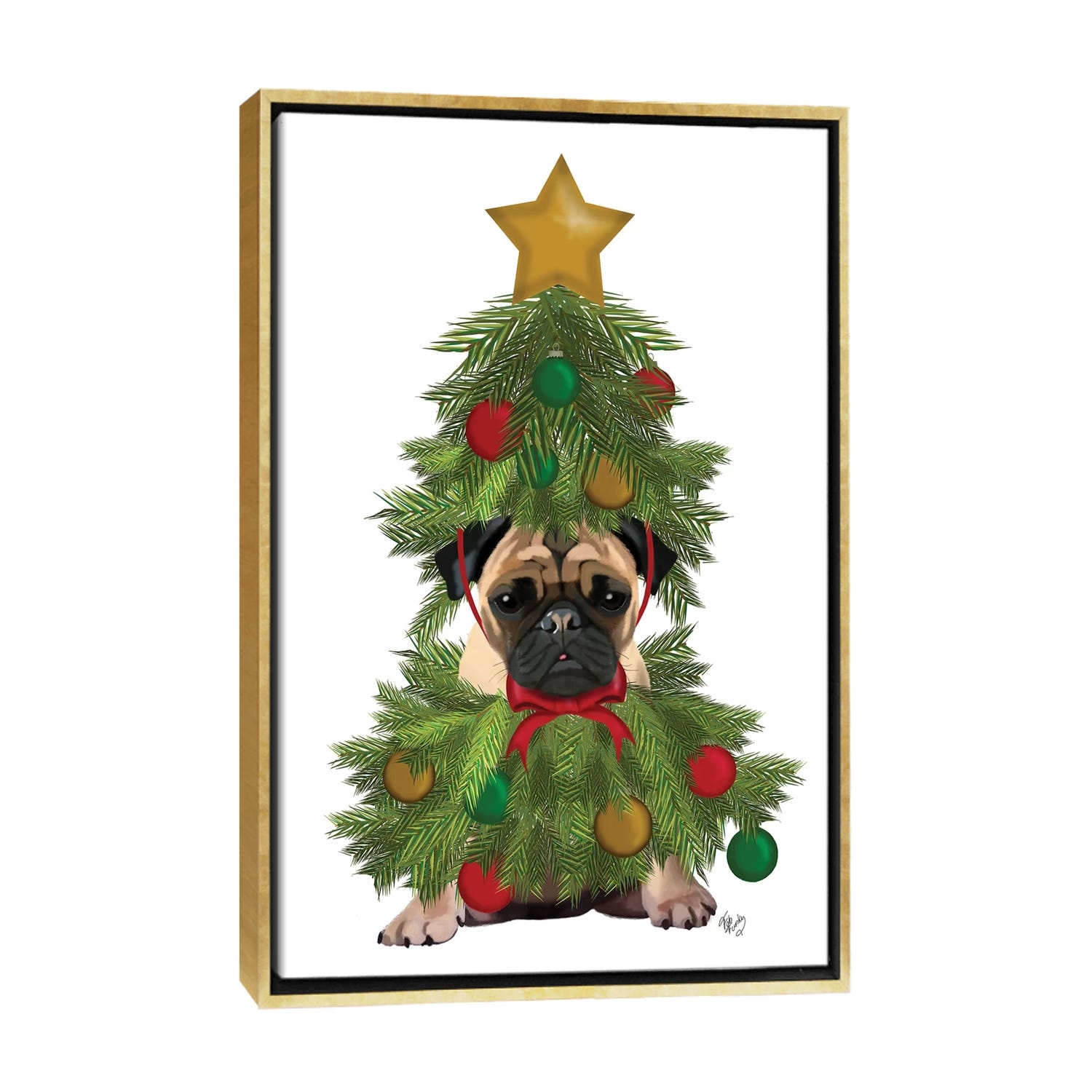 Pug in christmas tree outfit sale