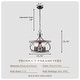 preview thumbnail 20 of 24, Chichoice 16" Drum 5 - Light Farmhouse Wood Chandelier, Height Adjustable Pendant Light for Kitchen Island