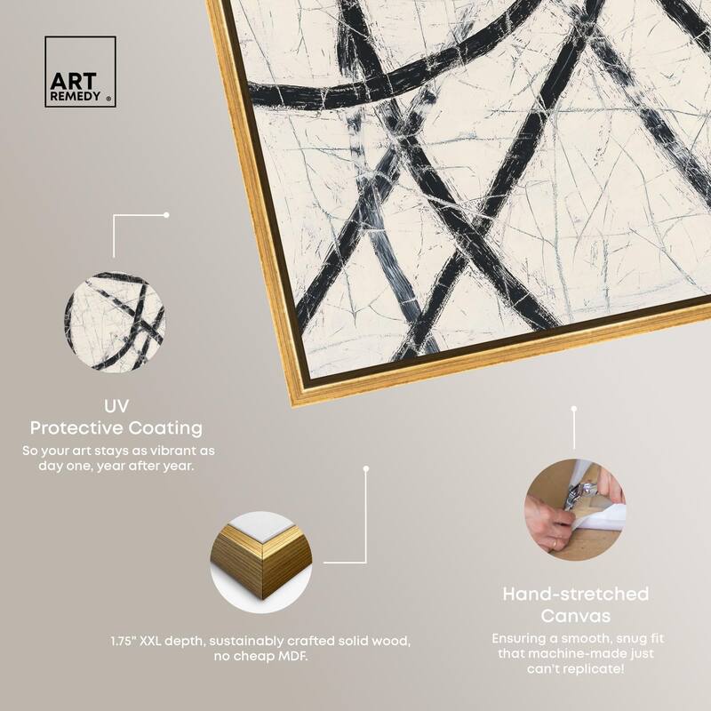 Intersecting Lines II Canvas by Art Remedy
