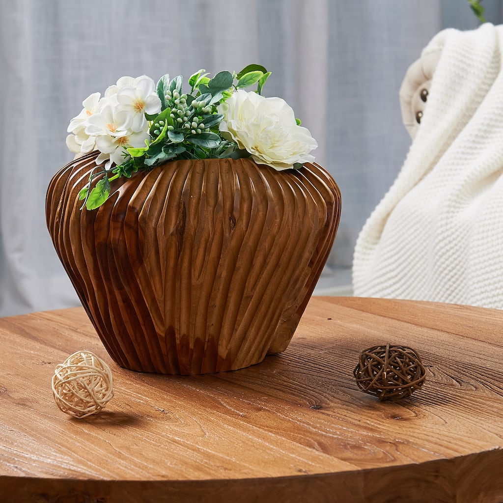 Home Soft Things Royal Ulir Vase Decorative Wooden Vase