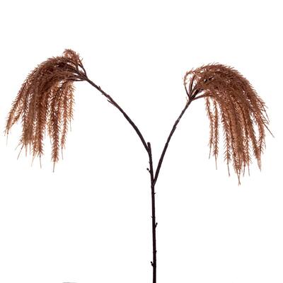 Vickerman 39" Light Brown Glitter Artificial Reed Spray, 2 per Bundle.