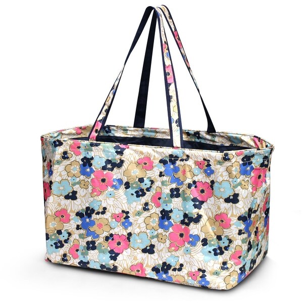 large utility tote with pockets