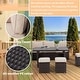 preview thumbnail 13 of 84, AECOJOY 7 Pieces Patio Furniture Set Outdoor Sectional Sofa Rattan Conversation Set