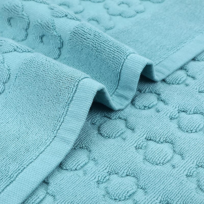 Luxury Bath Rug Towel, Cotton Absorbent Hotel Spa Shower Floor Mat for Bathroom