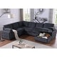 preview thumbnail 21 of 23, Convertible Pull-out Sectional Sofa Loveseat Sleeper with Storage and Pillows