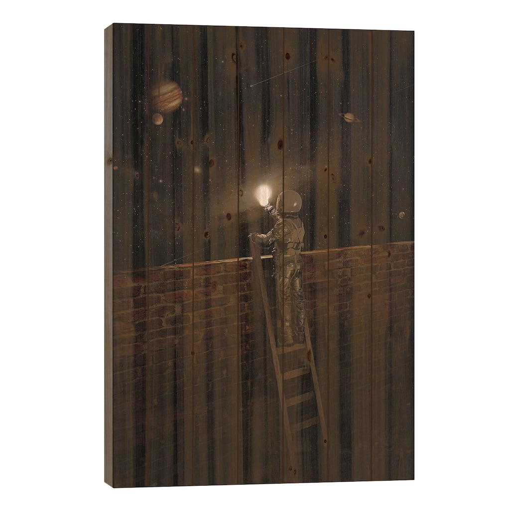Beyond The Wall Print On Wood by Nicebleed - Multi-Color