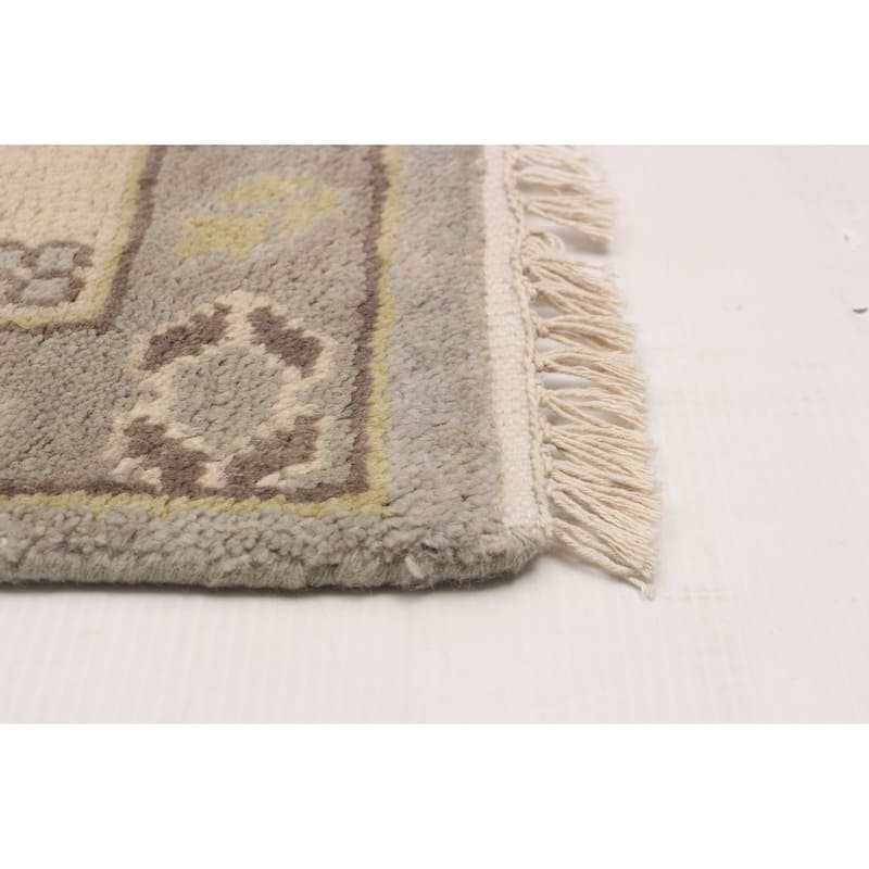 ECARPETGALLERY Hand-knotted Royal Oushak Grey Wool Rug - 8'1 x 10'0