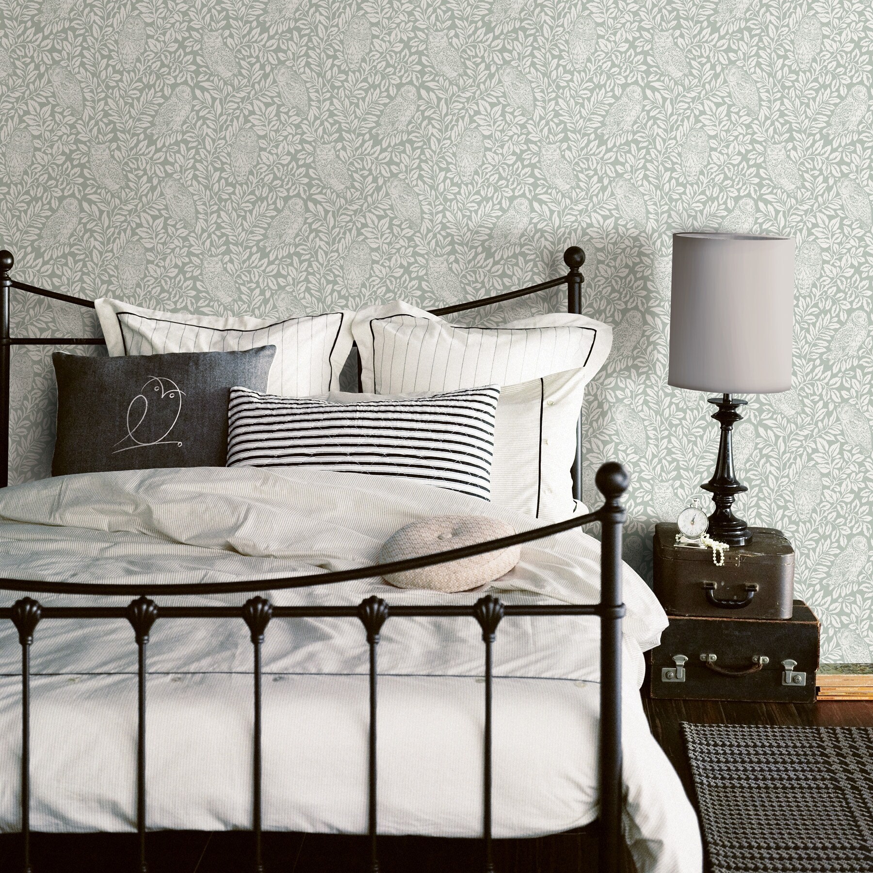 Macmillan Parliament Light Grey Owl 18 L X 20 5 W Wallpaper Roll Overstock 32743673 This floral wallpaper comes in 6 glamorous colors, including golden honey yellow, light blue sky, mint green tea garden, moody. macmillan parliament light grey owl 18 l x 20 5 w wallpaper roll