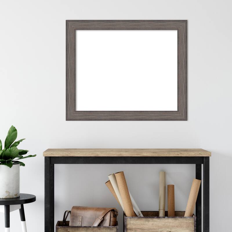 Amanti Art Country Barnwood Framed Dry Erase Magnetic Board