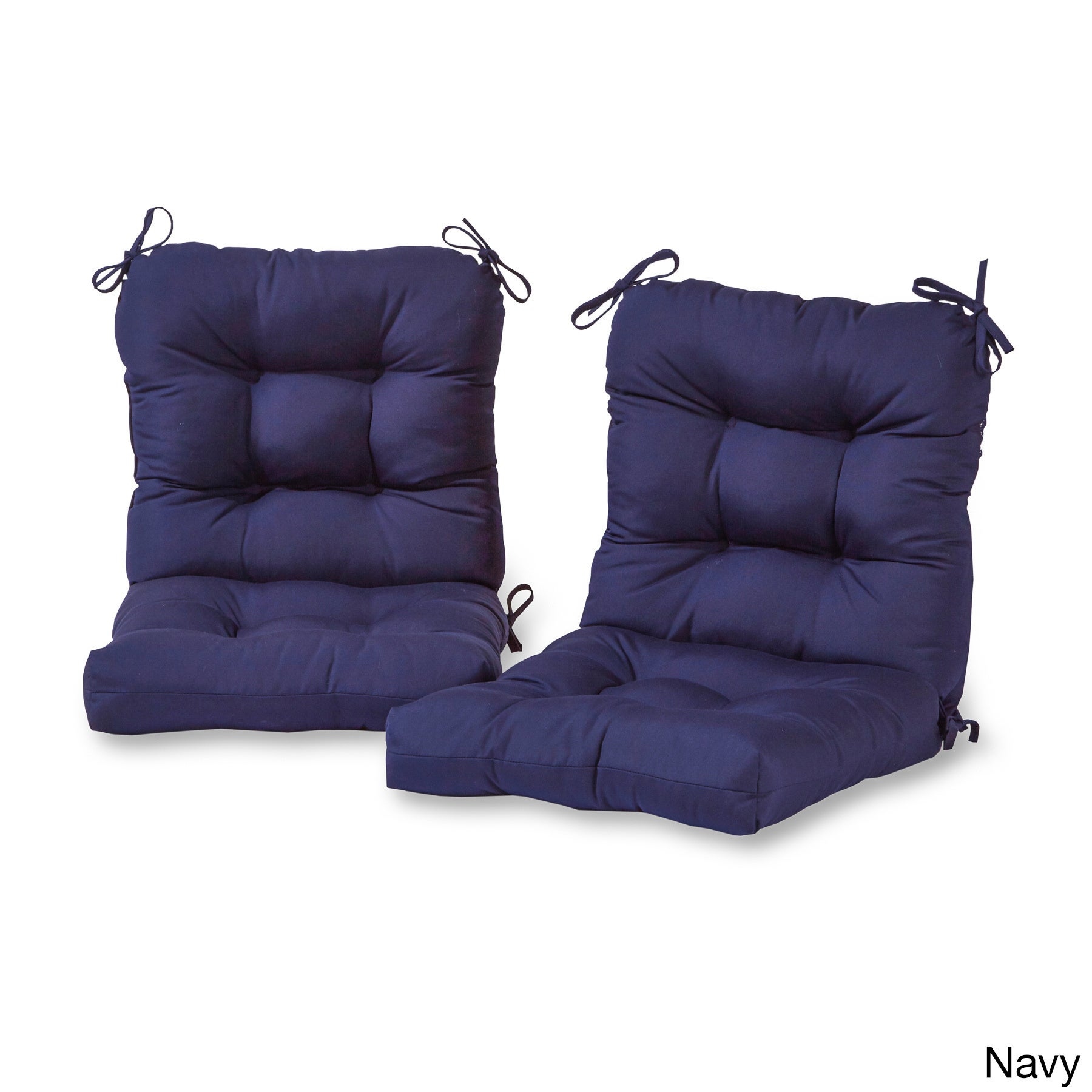 Navy blue outdoor seat cushions deals