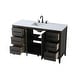 preview thumbnail 11 of 9, Elegant Lighting VF29354 Millie 54" Free Standing Single Basin Vanity