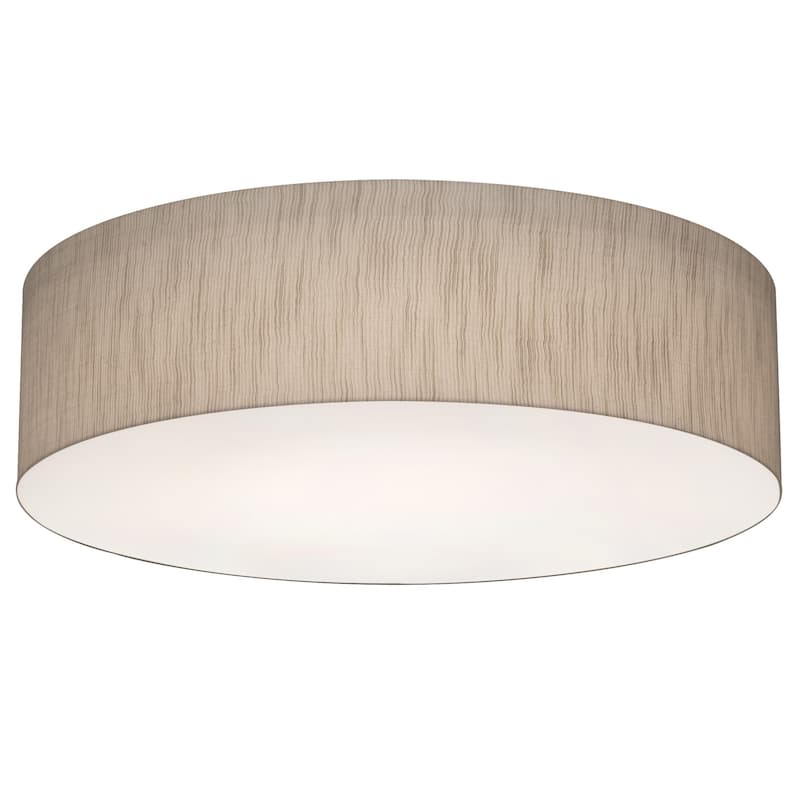 AFX ANF1932MB Anton 3 Light 20" Wide Flush Mount Drum Ceiling Fixture - Jute