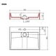 preview thumbnail 7 of 51, vidaXL Wash Basin Mineral Cast/Marble Cast White Washroom Sink Multi Sizes
