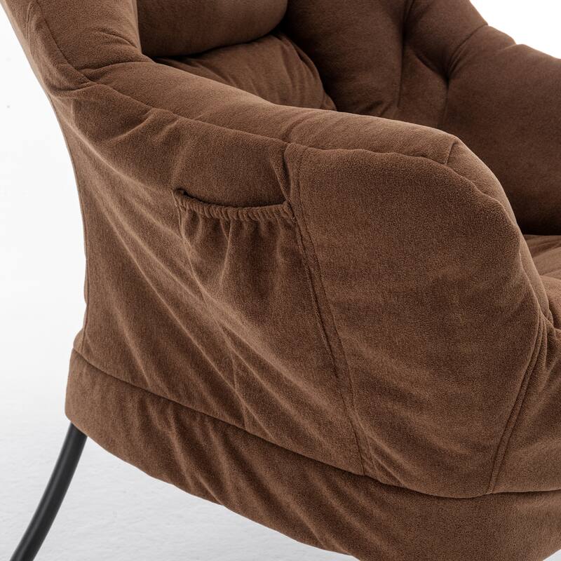 Accent Recliner Chair with Ottoman - Comfortable Upholstered Lounge Chair with Footrest, Ideal for Living Room, Bedroom