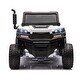preview thumbnail 30 of 38, 24V 2-Seater UTV-XXL Ride On Truck with Dump Bed for kid,Ride On 4WD UTV with 6 Wheels,Tipping and Openable Rear Cargo Bed Black
