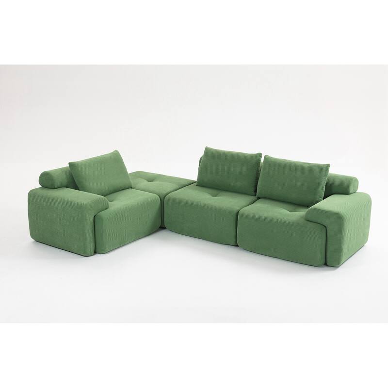 L-Shaped Sectional Couches for Living Room with Memory Foam