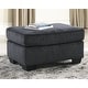 preview thumbnail 21 of 21, Signature Design by Ashley Altari Oversized Accent Ottoman 34"W x 24"D x 19"H - Dark Grey