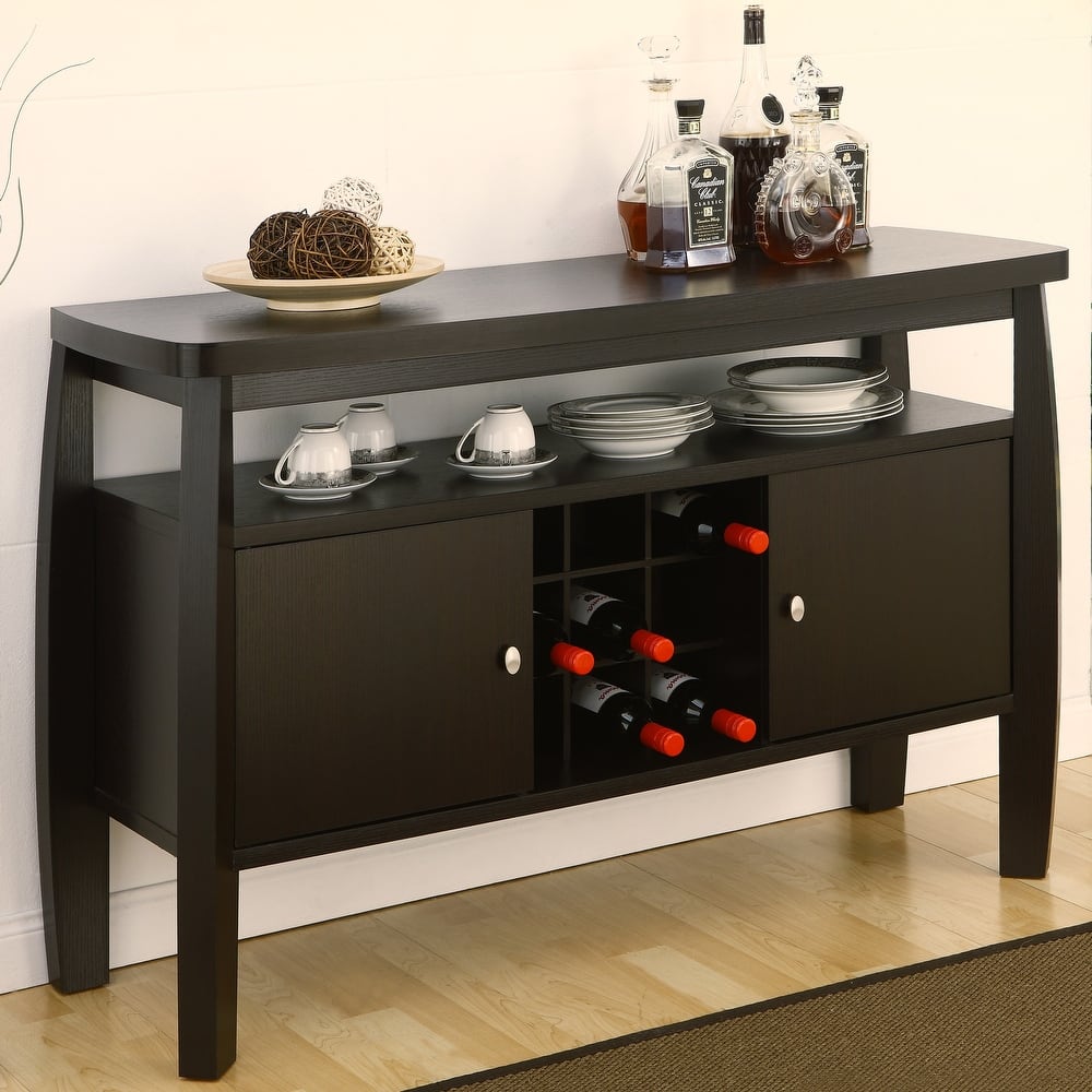 Furniture of America True Modern 51-inch Cappuccino 1-shelf Buffet Table
