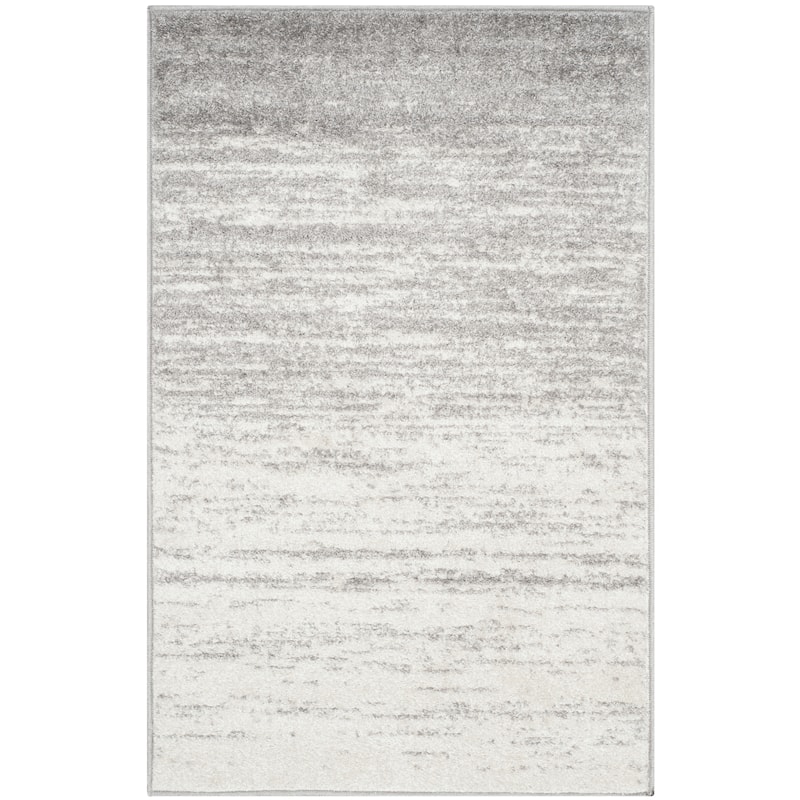SAFAVIEH Adirondack Mieko Modern Ombre Distressed Area Rug - 2'6" x 4' - Ivory/Silver