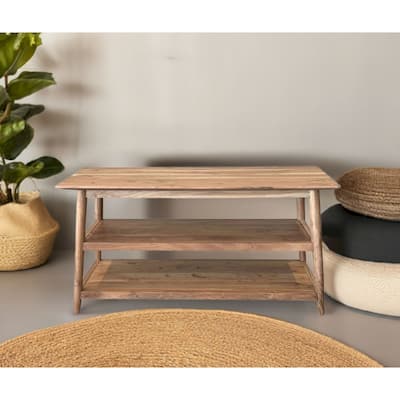 Acacia Wood TV Console