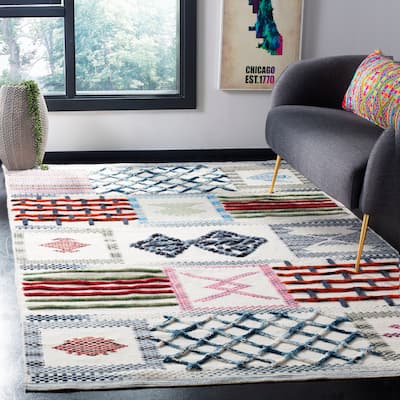 SAFAVIEH Hand-knotted Kenya Rosely Southwestern Tribal Wool Rug