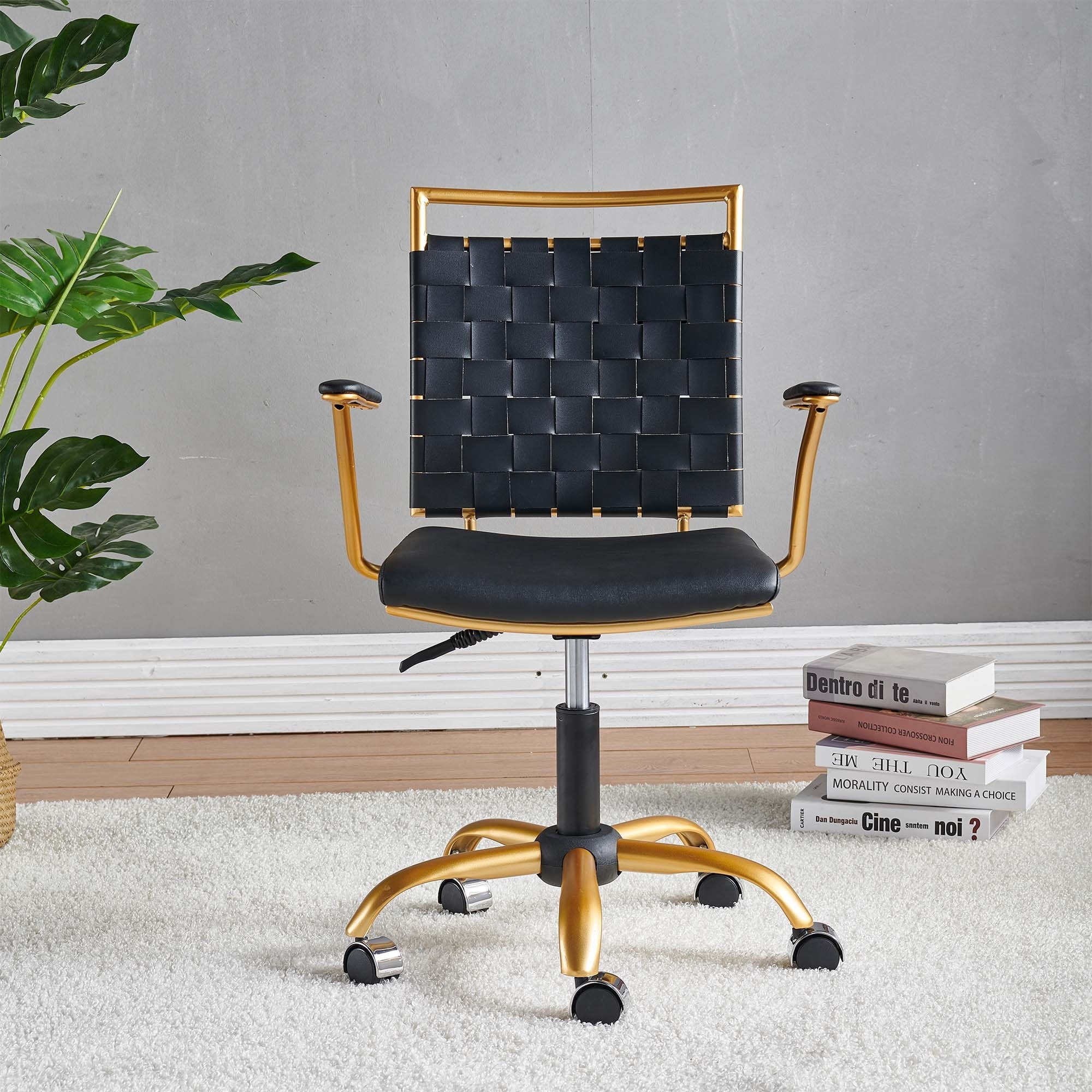 Luxmod gold office deals chair