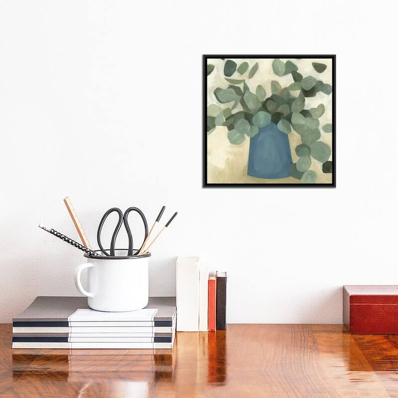 iCanvas "Greenery Still Life VI" by Emma Scarvey Framed Canvas Print