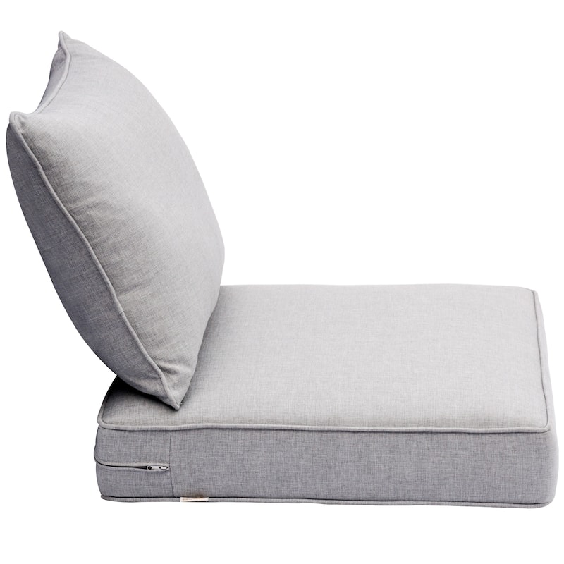OVIOS Solid Indoor/ Outdoor Deep Seat Cushion Set
