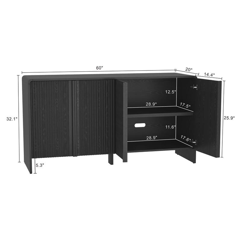 Novara 60 Inch Buffet Sideboard