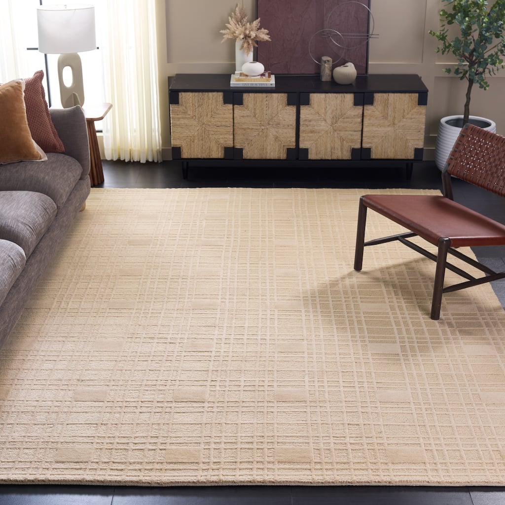 SAFAVIEH Couture Hand-knotted Tibetan Diodora Modern Wool Rug