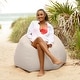 preview thumbnail 6 of 55, Jaxx Kiss Outdoor Patio Bean Bag Chair Pearl