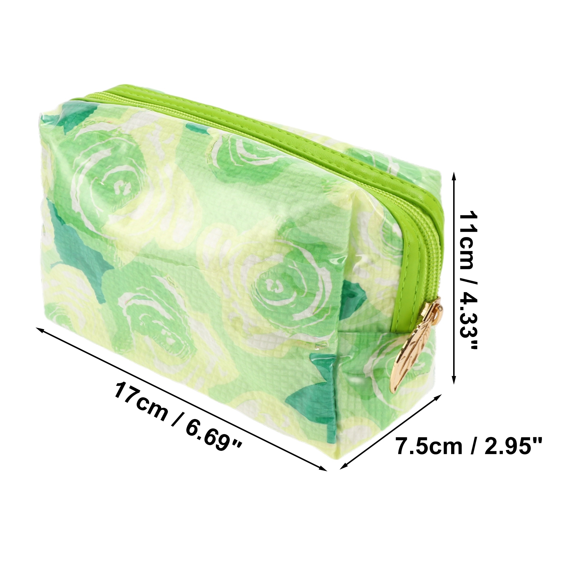 1 Pc Women Octagonal Travel Organizer Toiletry Bag for Business Travel Green