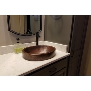 Copper Products Hammered Copper Vessel Sink