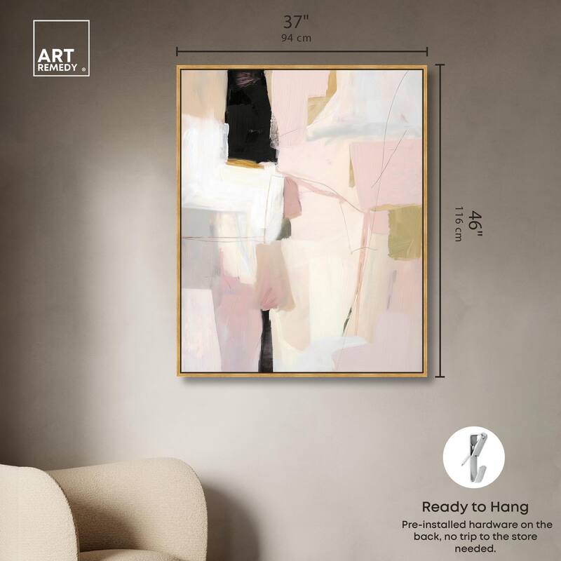 Pistachio Pink I Canvas by Art Remedy