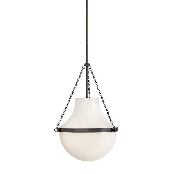 slide 2 of 11, Hinkley Lighting 46897 Collins 15" Wide Suspension Pendant Black Oxide