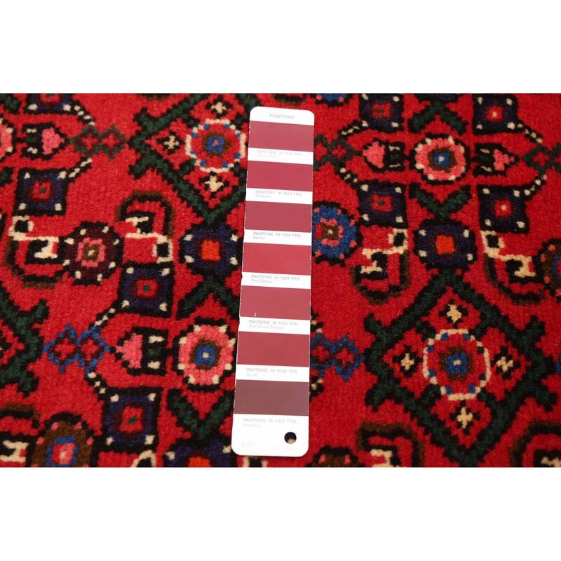 ECARPETGALLERY Hand-knotted Andelz Red Wool Rug - 2'4 x 9'7
