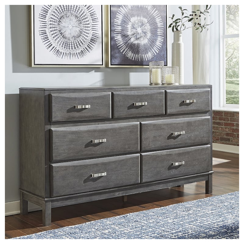 Signature Design By Ashley Caitbrook Weathered Gray 7-Drawer Dresser - Weathered Gray Dresser