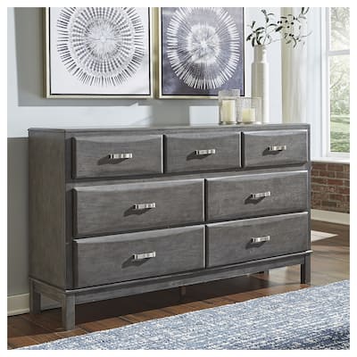 Signature Design By Ashley Caitbrook Weathered Gray 7-Drawer Dresser