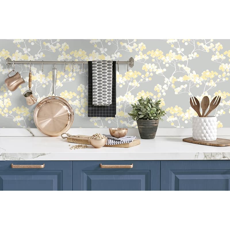 NextWall Cyprus Blossom Peel and Stick Removable Wallpaper