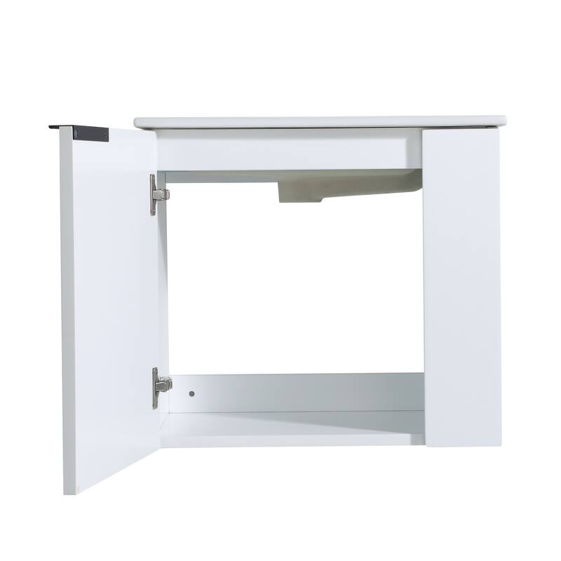 Beingnext 22" Small Bathroom Vanity with Sink, Floating Bathroom Vanity with Soft Close Door