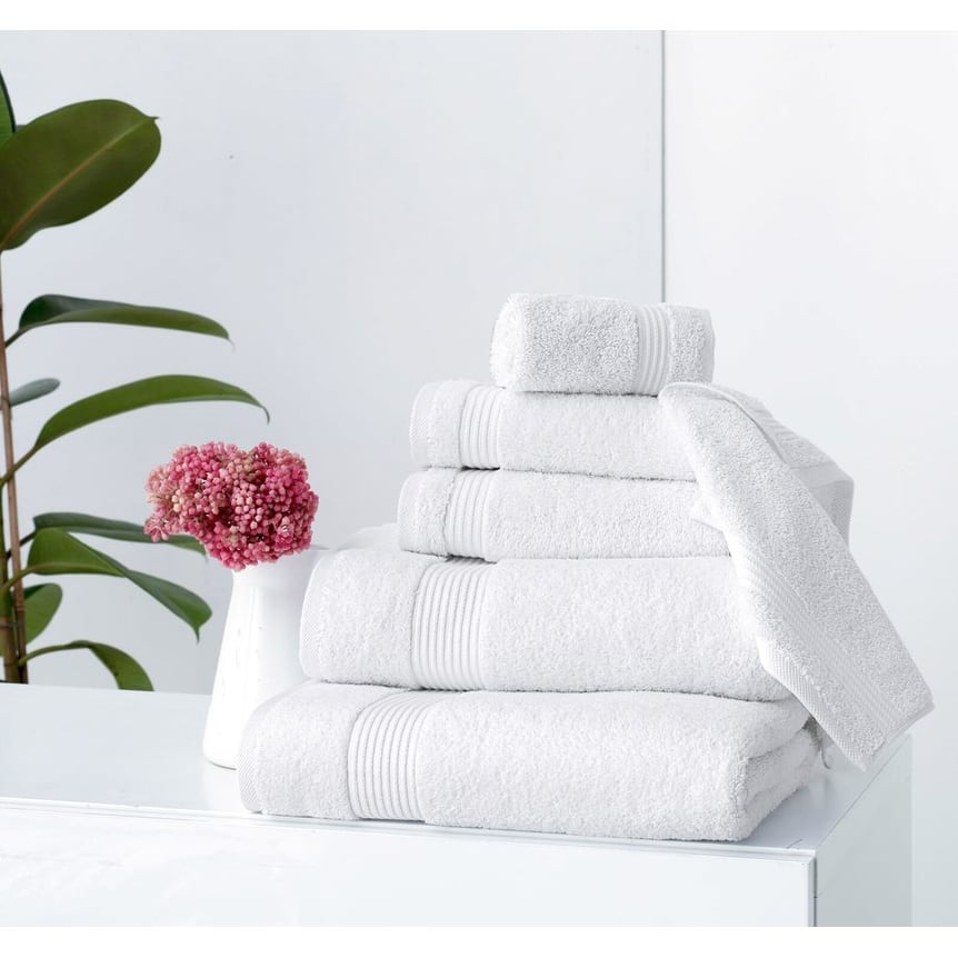 CTT - 6 Pcs Turkish Cotton Towel Set, Includes 2 Bath Towels, 2 Hand Towels and 2 Washcloths, Quick Dry & Absorbent