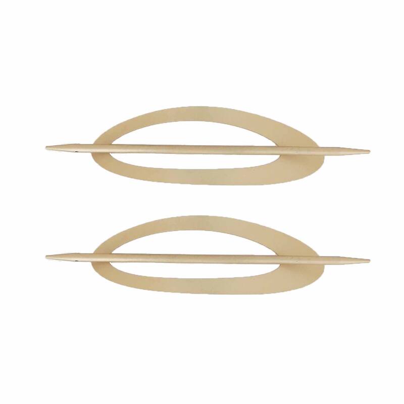 Elegant Metal Curtain Tiebacks, Oval Design for Easy Install